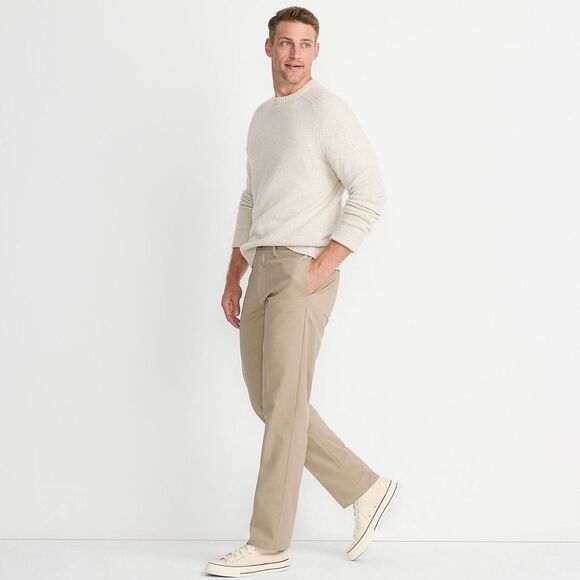 Lands' End Men's Traditional Fit No Iron Chino Pants‎ in Khaki Size 37x30